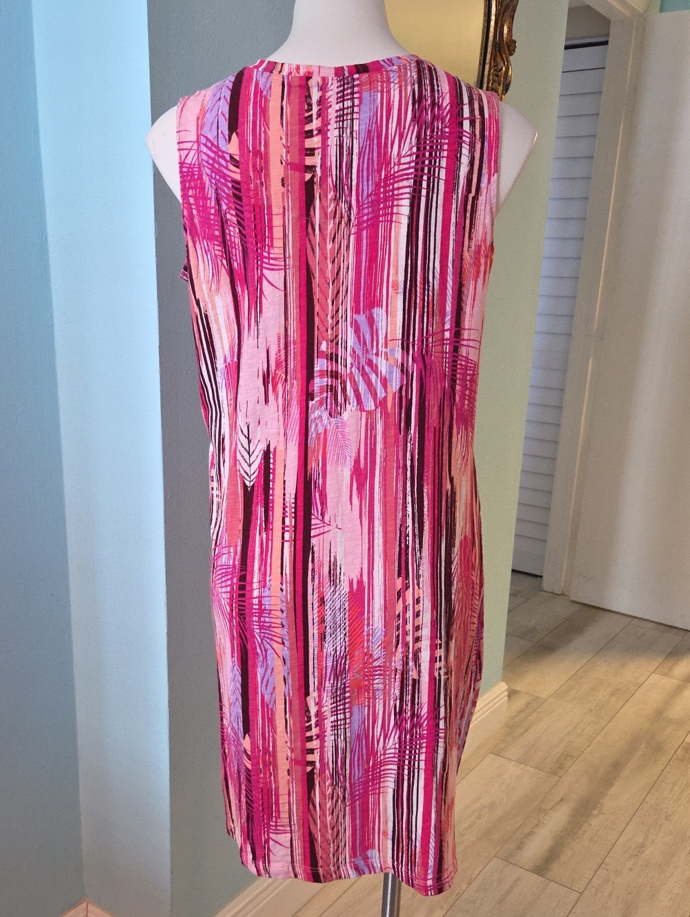 D&Co Sleeveless Dress With Gathered Front